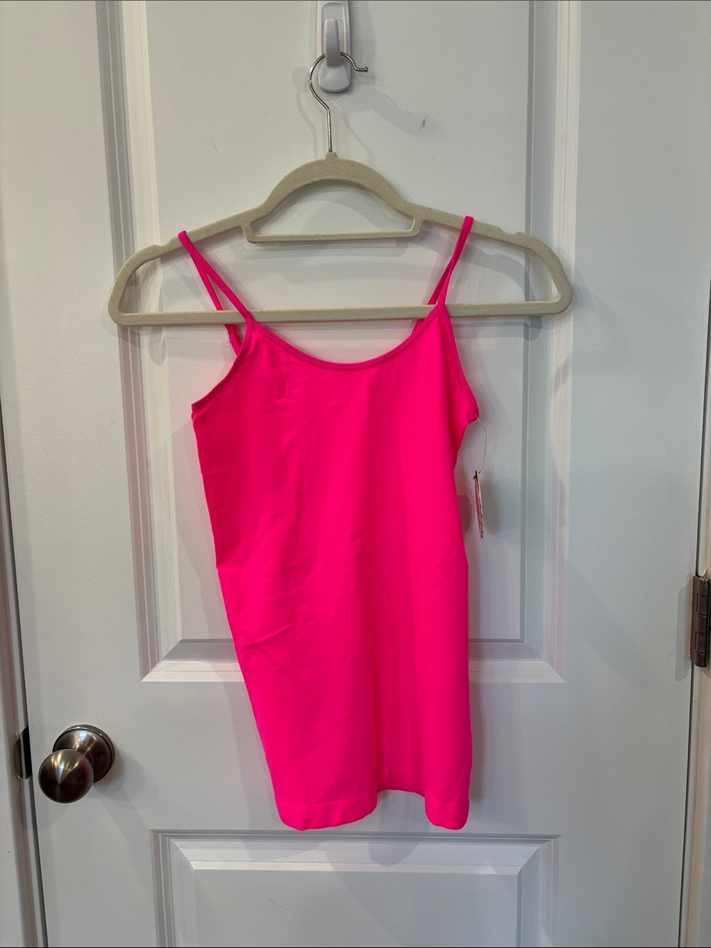 NWT Bright Pink Spaghetti Strap Cami Top
